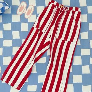Red stripes work pants from Big Bud Press XS
